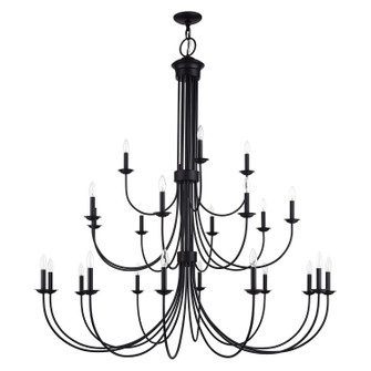 Estate 24 Light Foyer Chandelier in Black (107|42686-04)