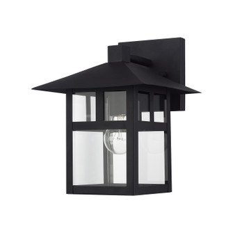 Crestlake One Light Outdoor Wall Lantern in Textured Black (107|21323-14)