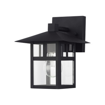 Crestlake One Light Outdoor Wall Lantern in Textured Black (107|21322-14)