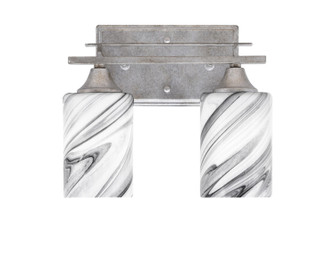 Uptowne Two Light Bathroom Lighting in Aged Silver (200|132-AS-3009)