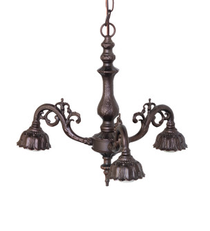 Victorian Three Light Pendant Hardware in Mahogany Bronze (57|10401)