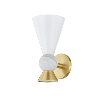 Mona One Light Wall Sconce in Aged Brass (428|H908101-AGB)