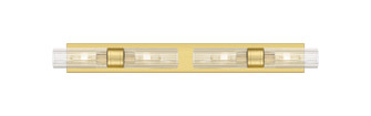 Downtown Urban Four Light Bath Vanity in Satin Gold (405|617S-4W-SG-G617-8SCL)