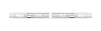 Downtown Urban Four Light Bath Vanity in Polished Chrome (405|617L-4W-PC-G617-11SCL)