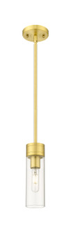Downtown Urban One Light Mini Pendant in Satin Gold (405|617-1S-SG-G617-8CL)
