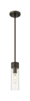 Downtown Urban One Light Mini Pendant in Oil Rubbed Bronze (405|617-1S-OB-G617-8CL)