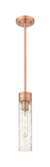 Downtown Urban One Light Mini Pendant in Antique Copper (405|617-1S-AC-G617-11DE)