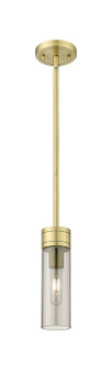 Downtown Urban One Light Mini Pendant in Antique Brass (405|617-1S-AB-G617-8SM)