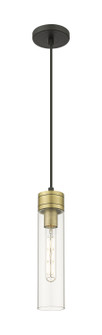 Downtown Urban One Light Mini Pendant in Black Antique Brass (405|617-1P-BAB-G617-11CL)