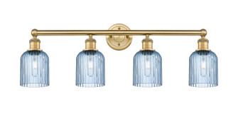 Edison Four Light Bath Vanity in Brushed Brass (405|616-4W-BB-G559-5BL)