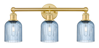 Edison Three Light Bath Vanity in Satin Gold (405|616-3W-SG-G559-5BL)