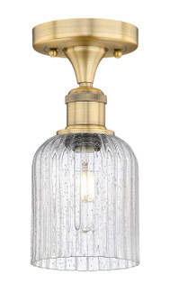 Edison One Light Semi-Flush Mount in Brushed Brass (405|616-1F-BB-G559-5SDY)