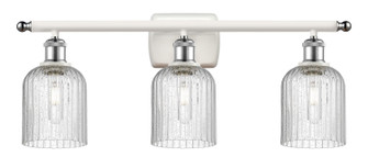 Ballston Three Light Bath Vanity in White Polished Chrome (405|516-3W-WPC-G559-5SDY)