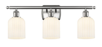 Ballston Three Light Bath Vanity in Brushed Satin Nickel (405|516-3W-SN-G559-5GWH)