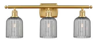Ballston Three Light Bath Vanity in Satin Gold (405|516-3W-SG-G559-5SM)