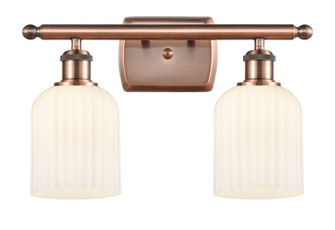 Ballston Two Light Bath Vanity in Antique Copper (405|516-2W-AC-G559-5GWH)