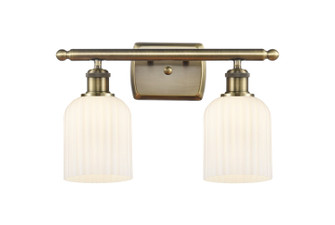 Ballston Two Light Bath Vanity in Antique Brass (405|516-2W-AB-G559-5GWH)