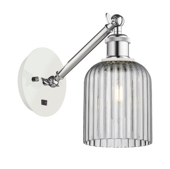 Ballston One Light Wall Sconce in White Polished Chrome (405|317-1W-WPC-G559-5SM)