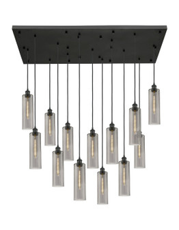 Downtown Urban 13 Light Pendant in Matte Black (405|154BK-B-13P-BK-G434-12SM)