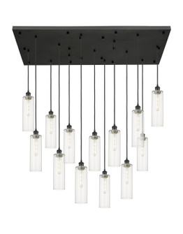 Downtown Urban 13 Light Pendant in Matte Black (405|154BK-B-13P-BK-G434-12CL)