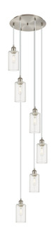 Downtown Urban Six Light Pendant in Brushed Satin Nickel (405|116B-6P-SN-G434-7CL)