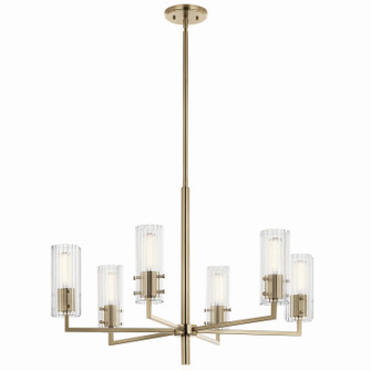 Velestino Six Light Chandelier in Champagne Bronze (12|52679CPZ)