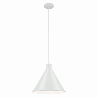 Zailey One Light Pendant in White (12|52177WH)