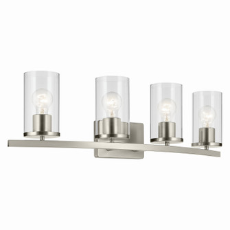 Crosby Four Light Bath in Brushed Nickel (12|45498NICLR)
