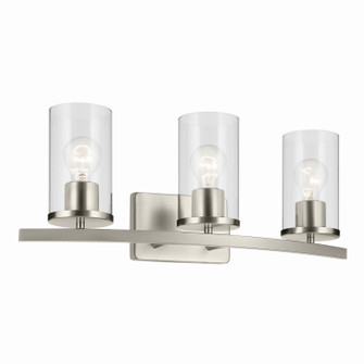 Crosby Three Light Bath in Brushed Nickel (12|45497NICLR)