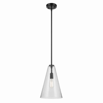 Everly One Light Pendant in Black (12|42199BKCS)
