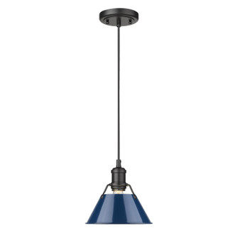 Orwell One Light Mini Pendant in Matte Black (62|3306-S BLK-NVY)