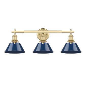 Orwell Three Light Bath Vanity in Brushed Champagne Bronze (62|3306-BA3 BCB-NVY)
