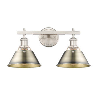 Orwell Two Light Bath Vanity in Pewter (62|3306-BA2 PW-AB)