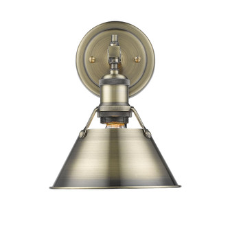 Orwell One Light Bath Vanity in Aged Brass (62|3306-BA1 AB-AB)