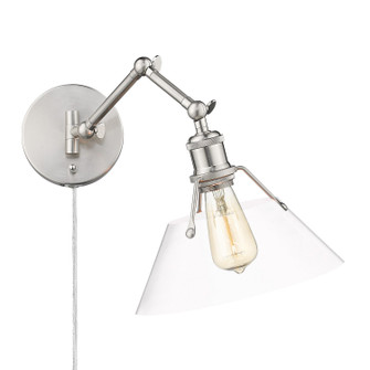 Orwell One Light Wall Sconce in Pewter (62|3306-A1W PW-CLR)