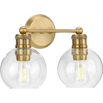 Hansford Two Light Bath Bracket in Vintage Brass (54|P300050-163)