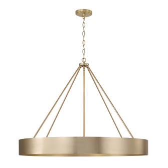 Weller Six Light Chandelier in Matte Brass (65|453061MA)