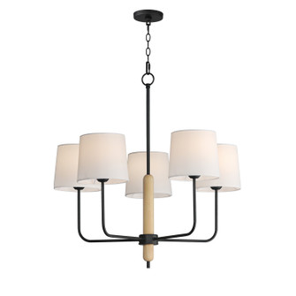 Bozeman Five Light Chandelier in Natural Wood (16|11865OFNWD)