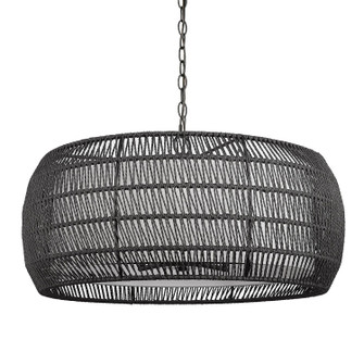 Everly Six Light Chandelier in Matte Black (62|6805-6 BLK-MBR)