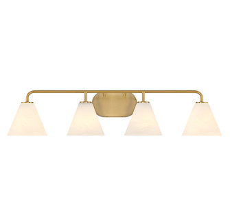 Blair Four Light Bathroom Vanity in Warm Brass (51|8-2988-4-322)