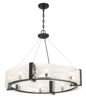 Cloud Break Eight Light Pendant in Coal Black (7|3619-66A)