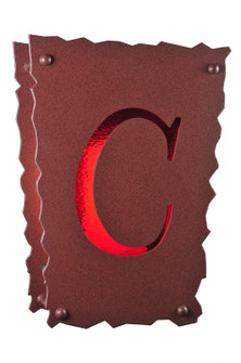 Personalized One Light Wall Sconce in Rust (57|110312)