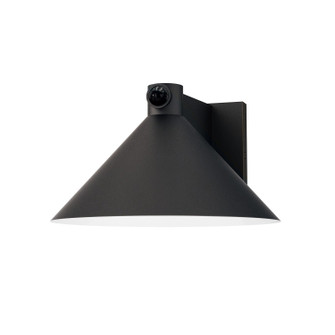 Conoid LED LED Outdoor Wall Sconce W/ Dusk-Dawn in Black (16|86143BK/MSP)
