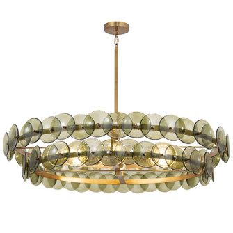 Loren Six Light Chandelier in Weathered Brass (16|21824GNWBR)
