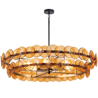 Loren Six Light Chandelier in Gunmetal (16|21824AMGM)