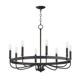 Frankie Eight Light Chandelier in Black (16|14498BK)