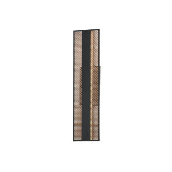 Interlace LED Outdoor Wall Sconce in Black/Aged Copper (86|E30292-ACPBK)