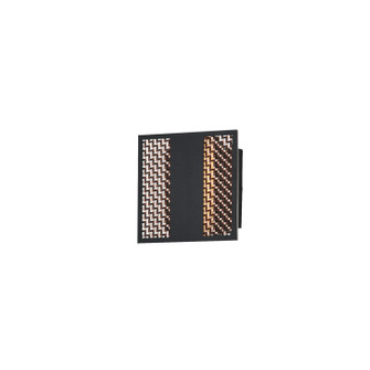 Interlace LED Outdoor Wall Sconce in Black/Aged Copper (86|E30290-ACPBK)