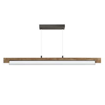Joist LED Linear Pendant in Driftwood / Charcoal (86|E24932-DWCHL)