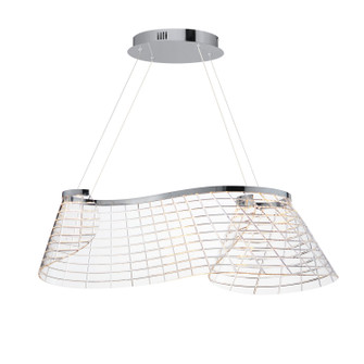 Tartan LED Linear Pendant in Polished Chrome (86|E24814-82PC)